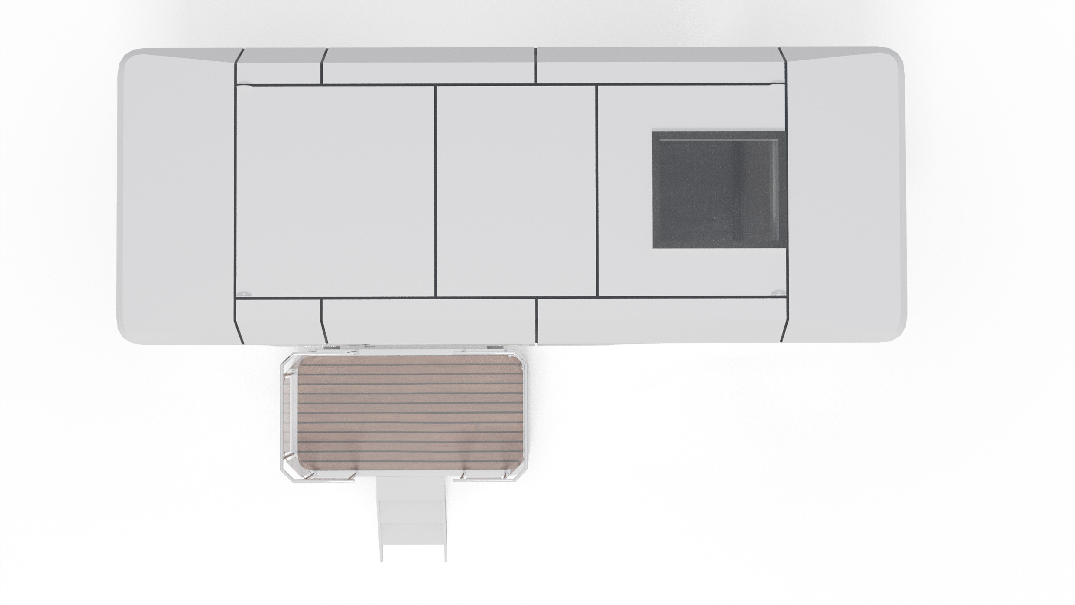Capsule Modular One-Room House Low-poly 3D model_4