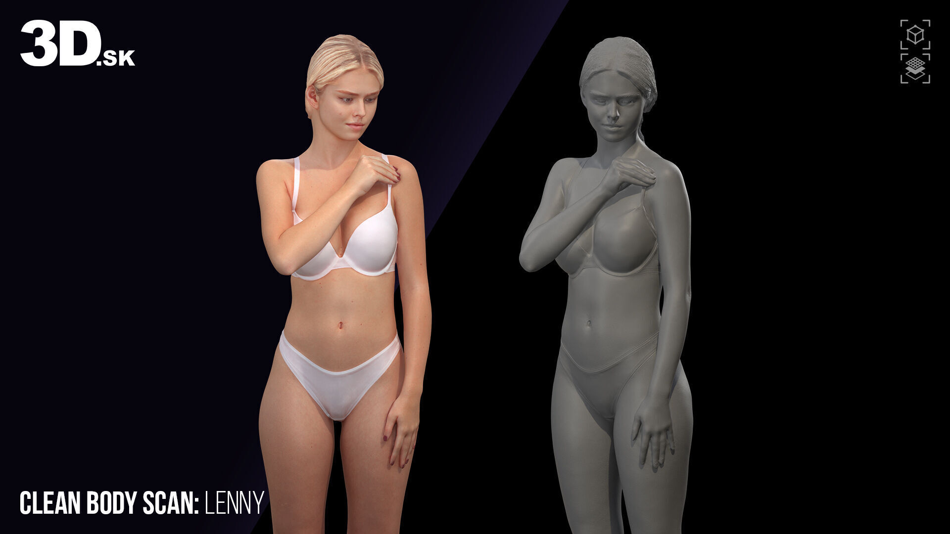 Clean Body Scan Lenny Underwear 3D model_2