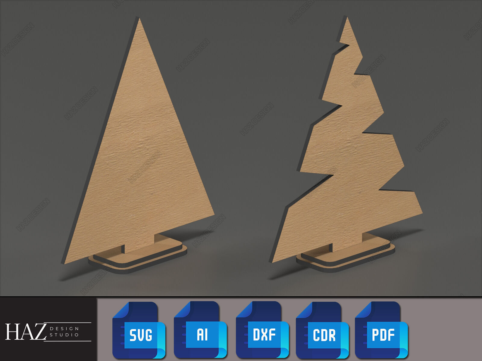 Festive Holiday Tree Patterns 190 3D print model_3