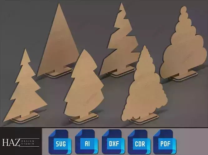 Festive Holiday Tree Patterns 190 3D print model Festive Holiday Tree Patterns 190 3D print model