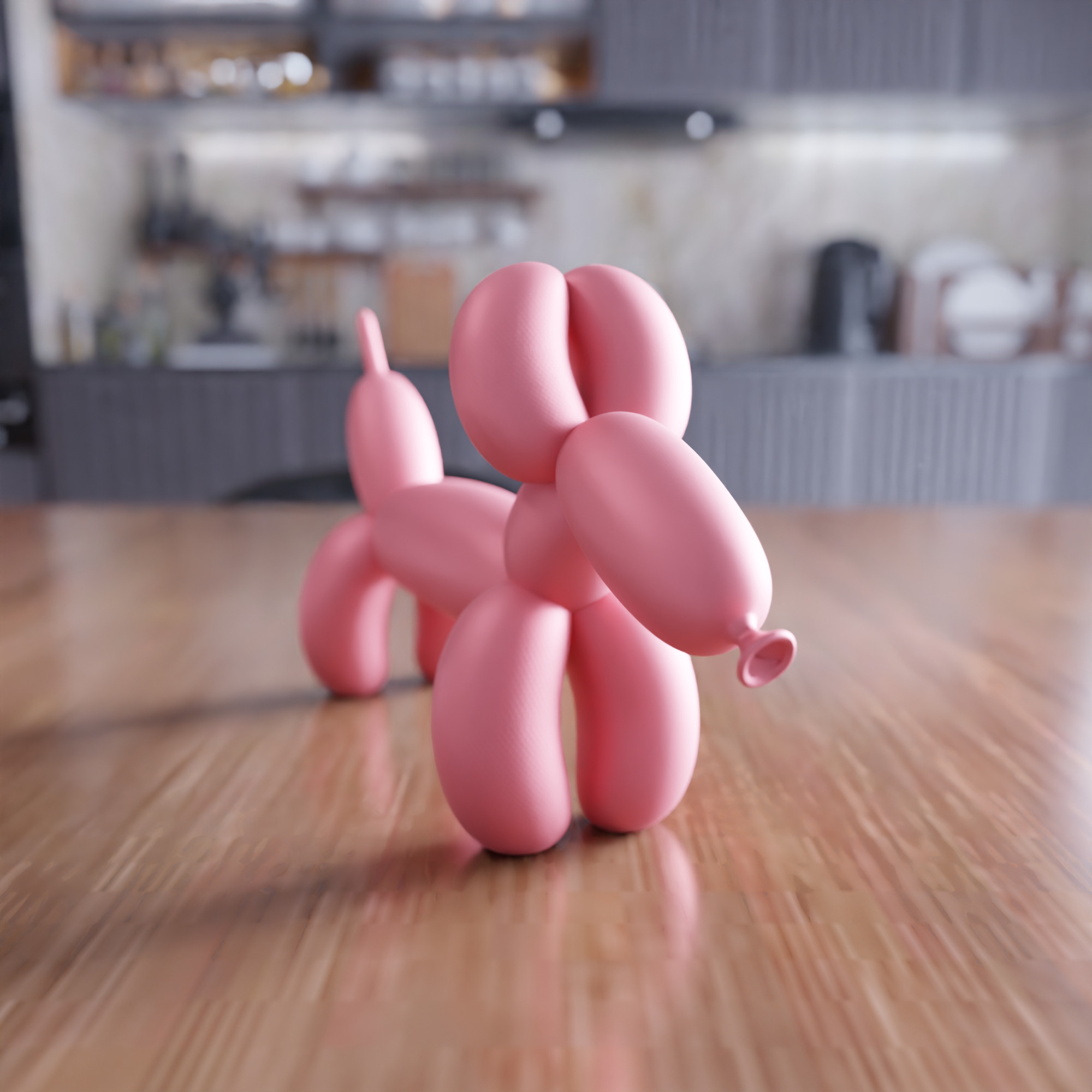 Sausage Dog Balloon Figure - 430 3D print model_2