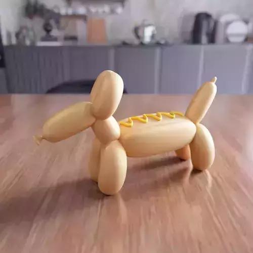 Hotdog-Shaped Sausage Dog Balloon Figure - 431