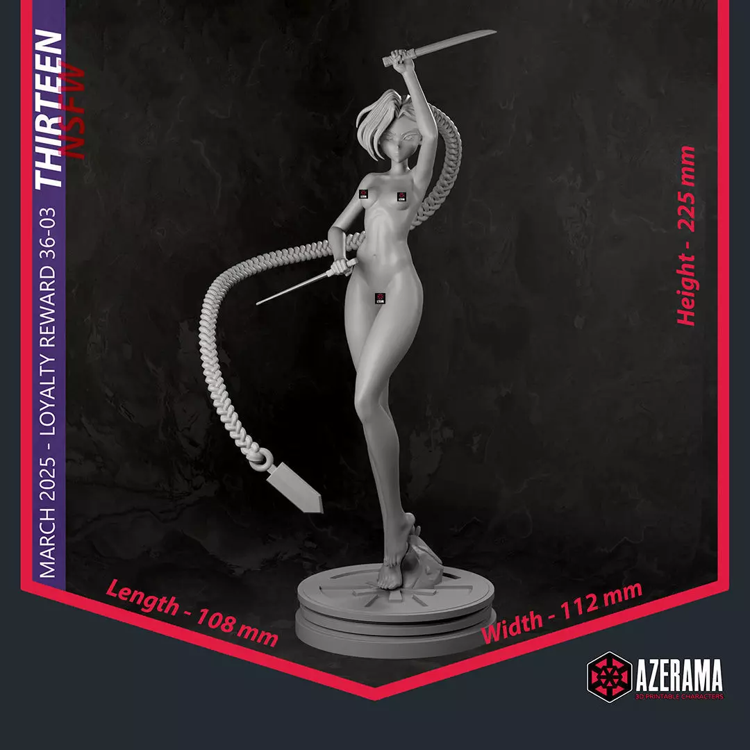 Thirteen NSFW STL Ready for 3D Printing 3D print model_7