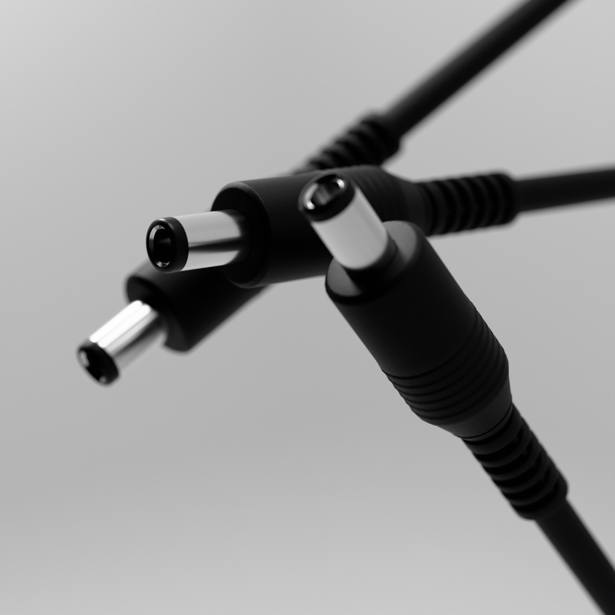 DC Power Connector 3D Model 3D model_1
