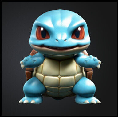 Squirtle chibi Free 3D print model