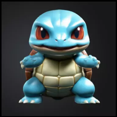 Squirtle chibi Free 3D print model