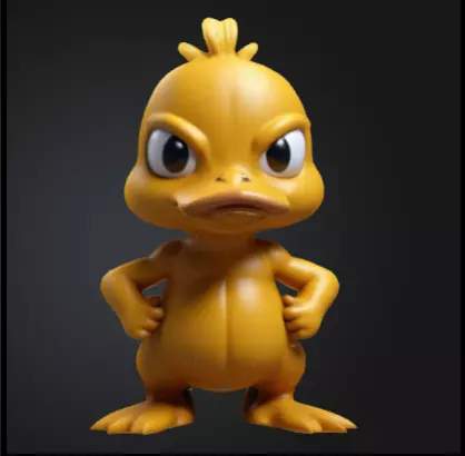 Psyduck chibi Free 3D print model