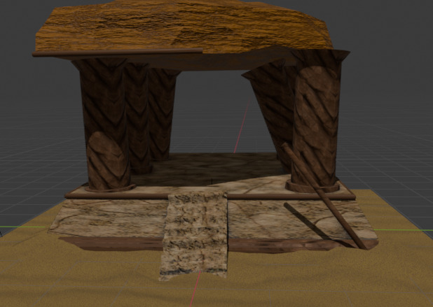 abandoned desert temple Free 3D print model_3