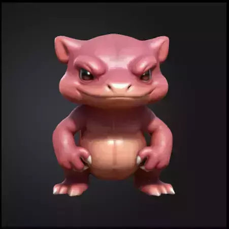 Slowpoke chibi Free 3D print model
