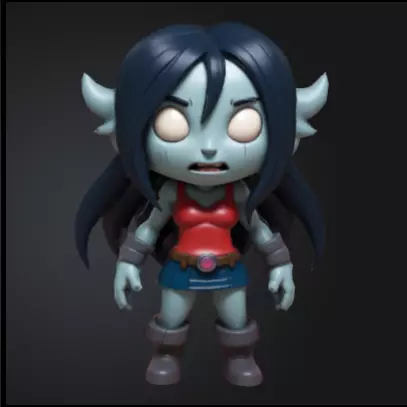 Marceline chibi Free 3D print model