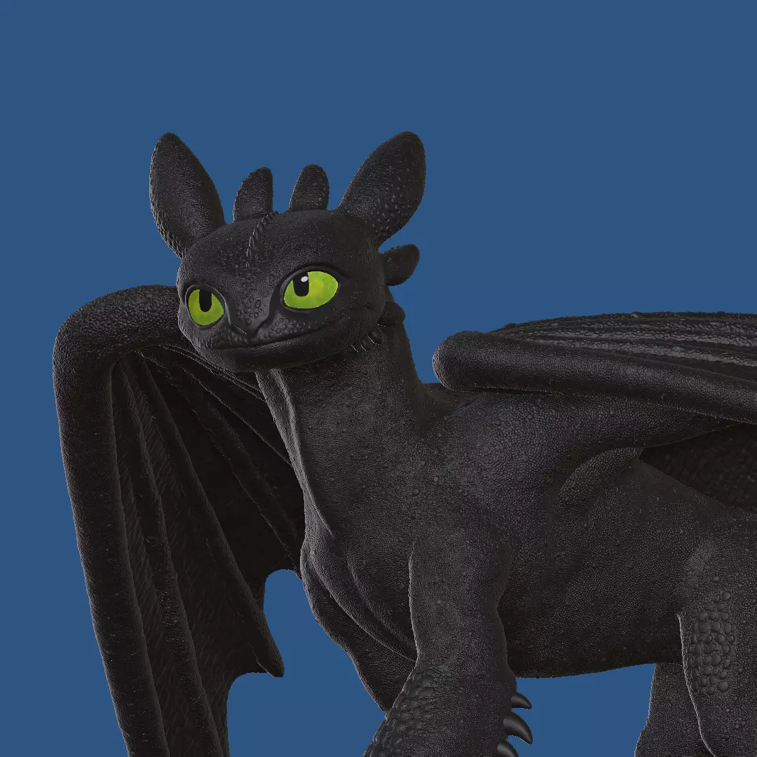 Toothless Walking Pose 3D print model_0