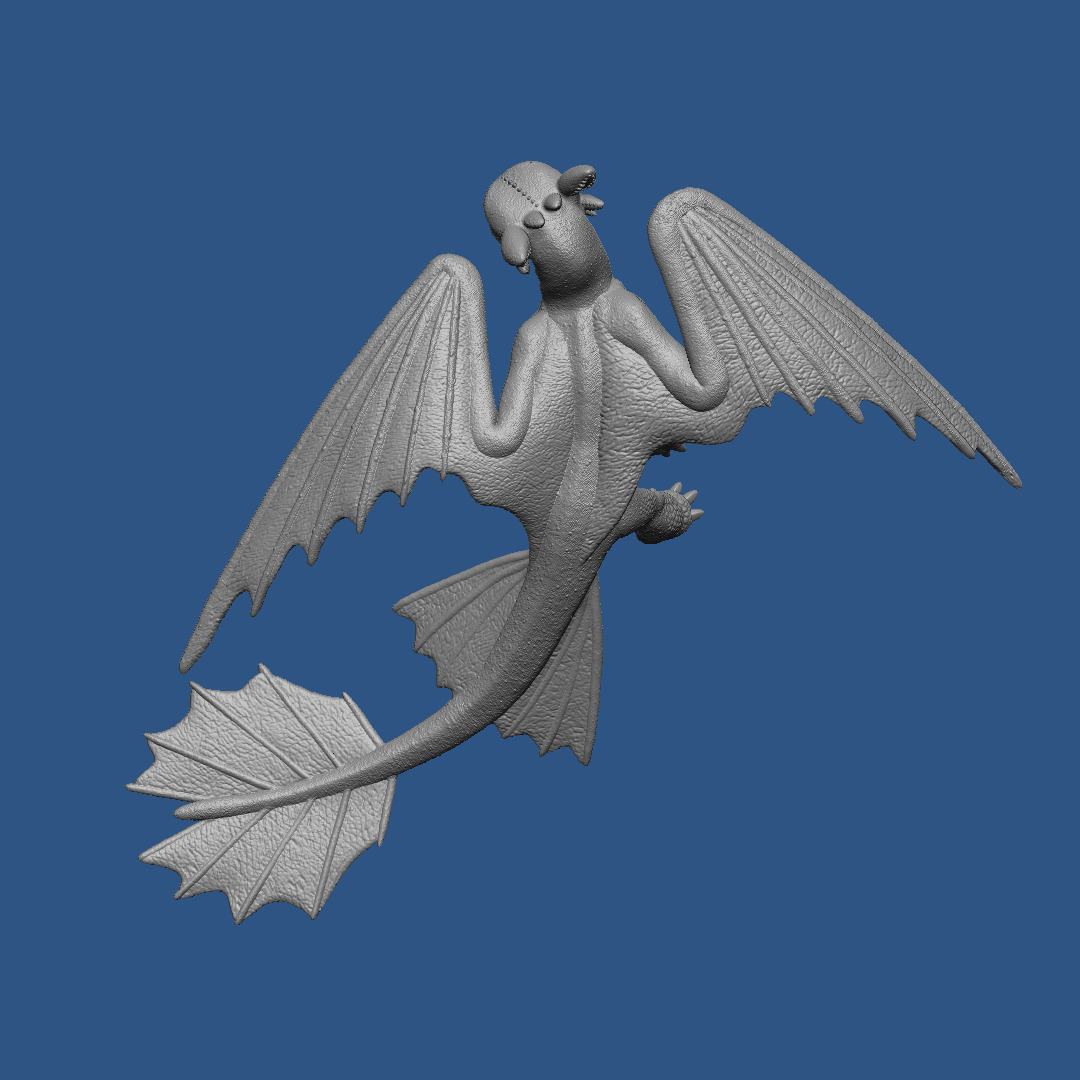 Toothless Walking Pose 3D print model_14