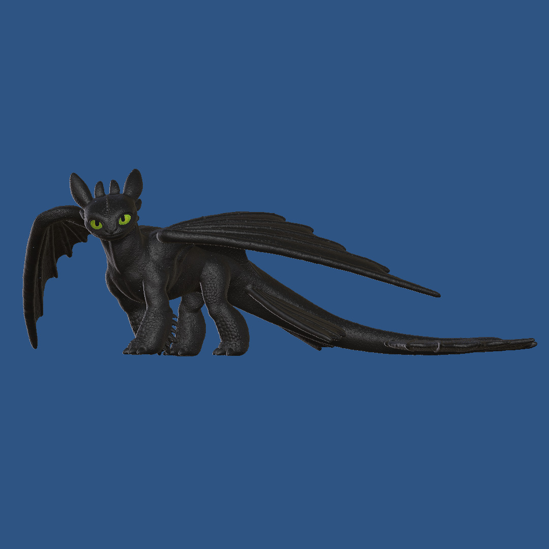 Toothless Walking Pose 3D print model_5