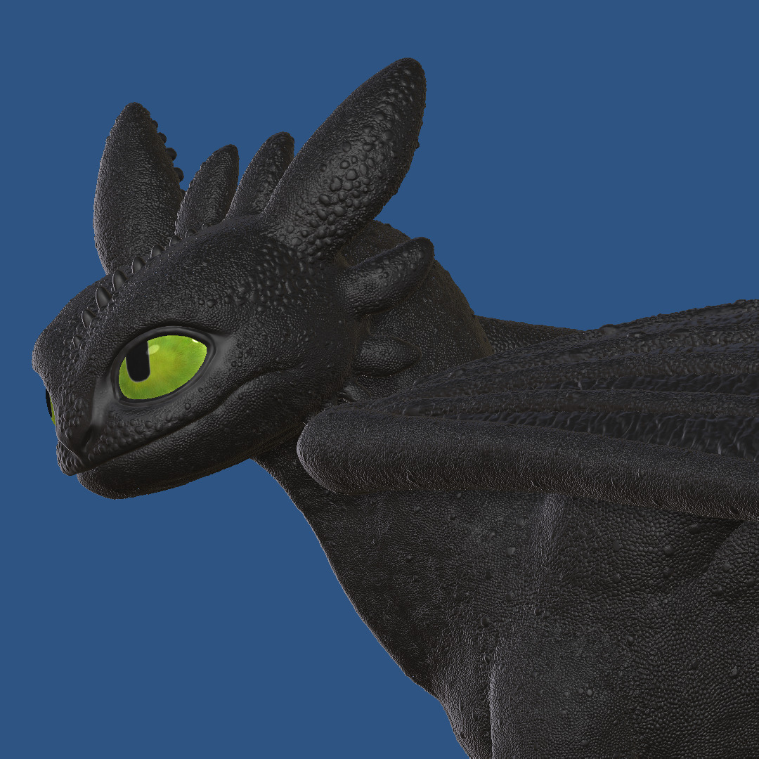 Toothless Walking Pose 3D print model_2