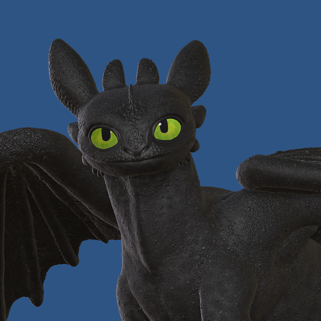 Toothless Walking Pose 3D print model_1