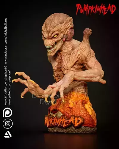 PUMPKINHEAD BUST BY CREATIVE GEEK MB 3D print model