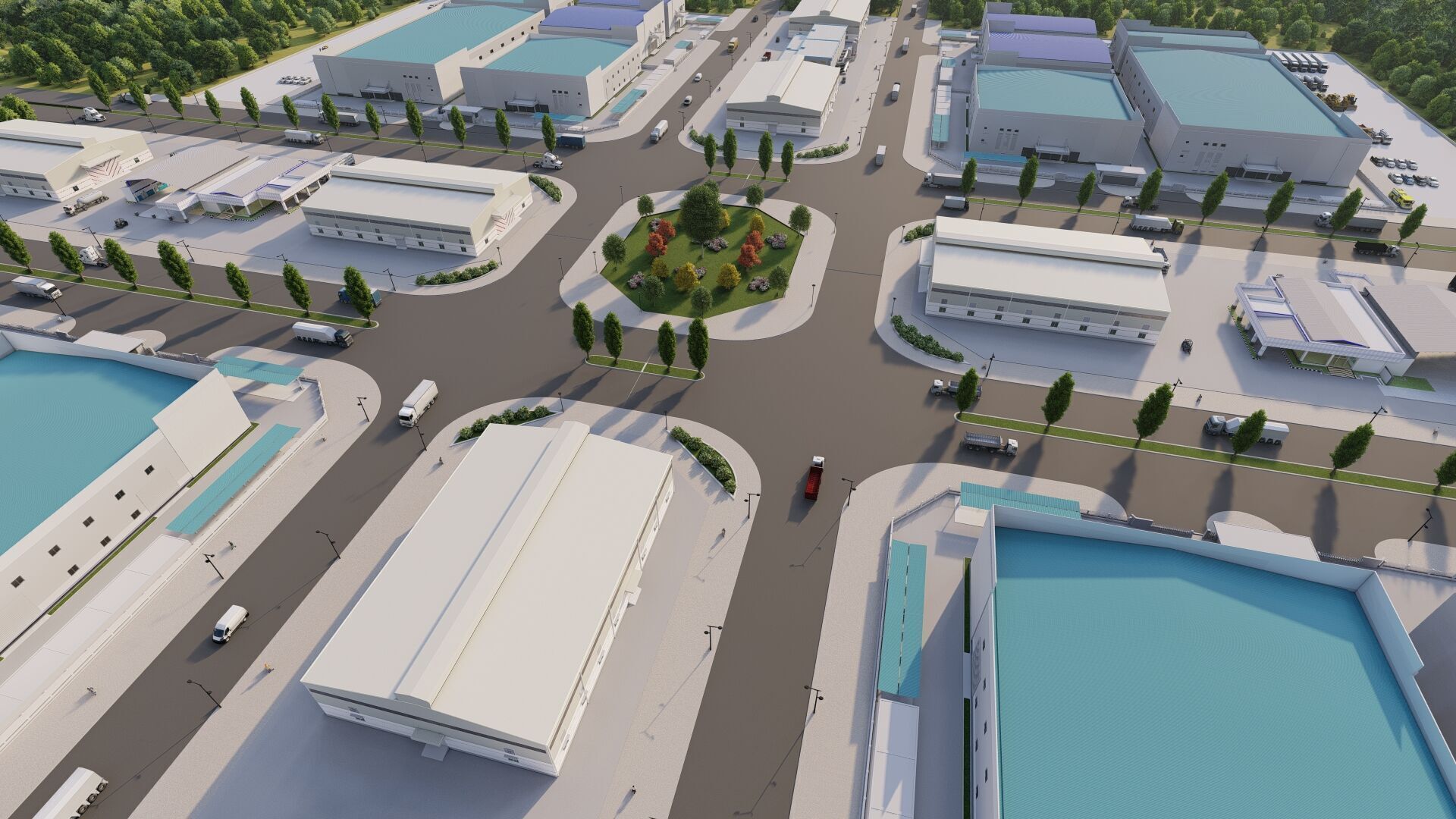 Industrial Factory-Factory building  3D model_24