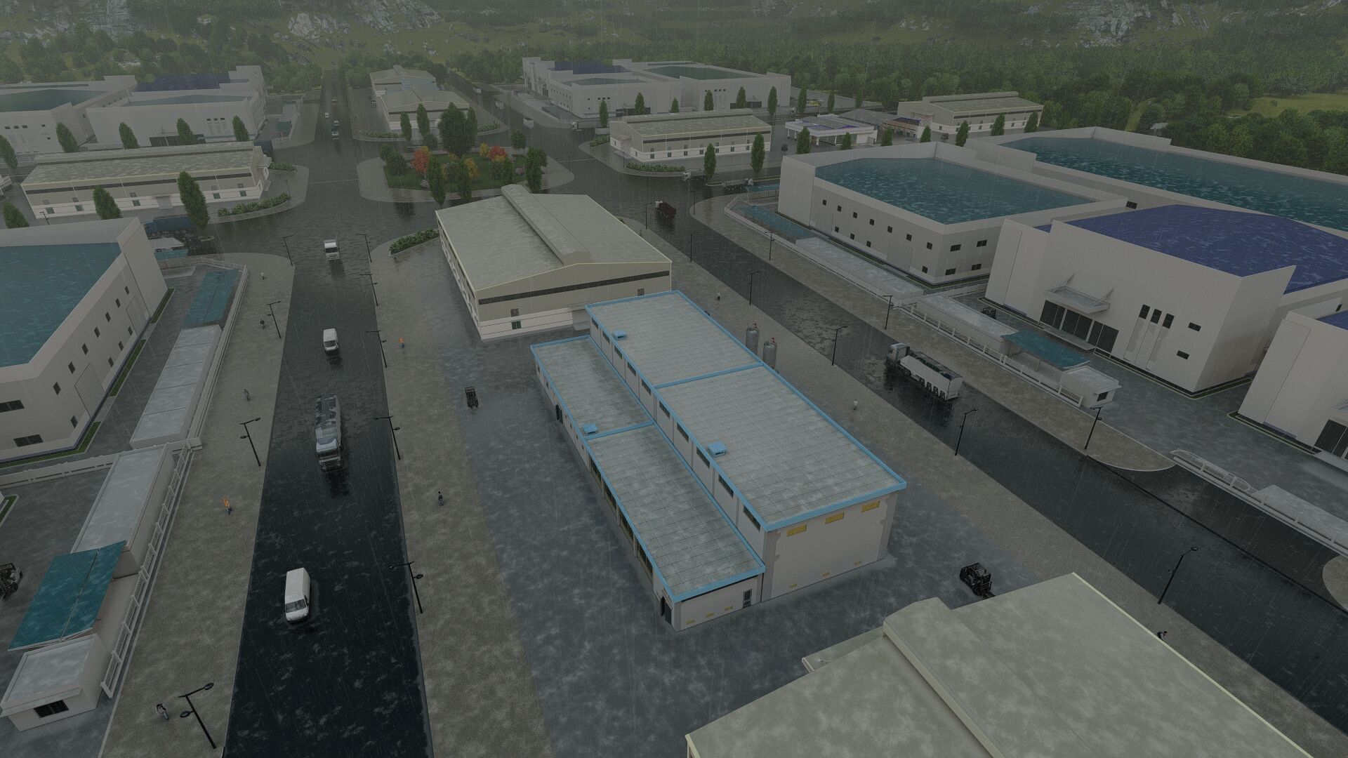 Industrial Factory-Factory building  3D model_10