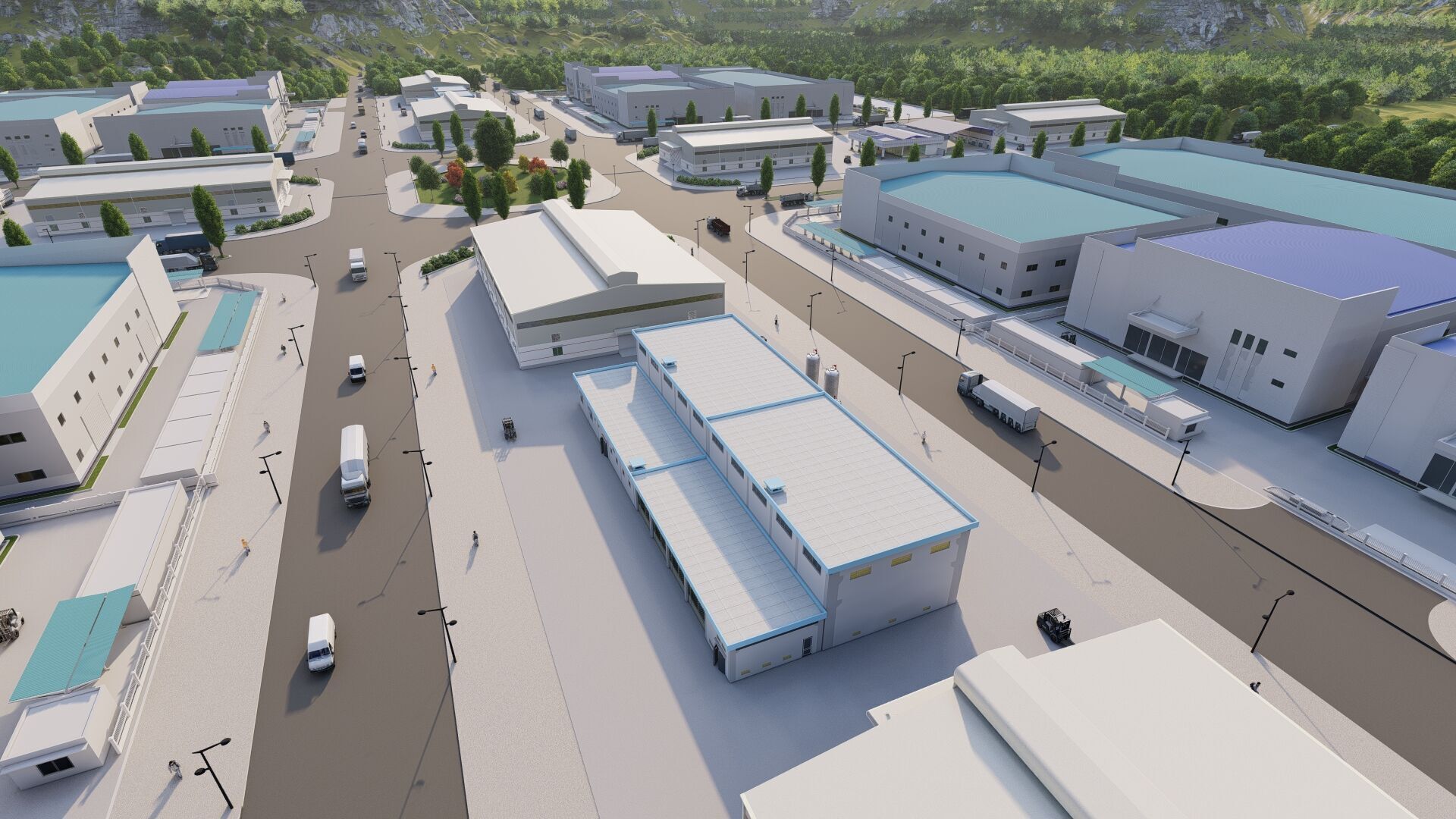 Industrial Factory-Factory building  3D model_4