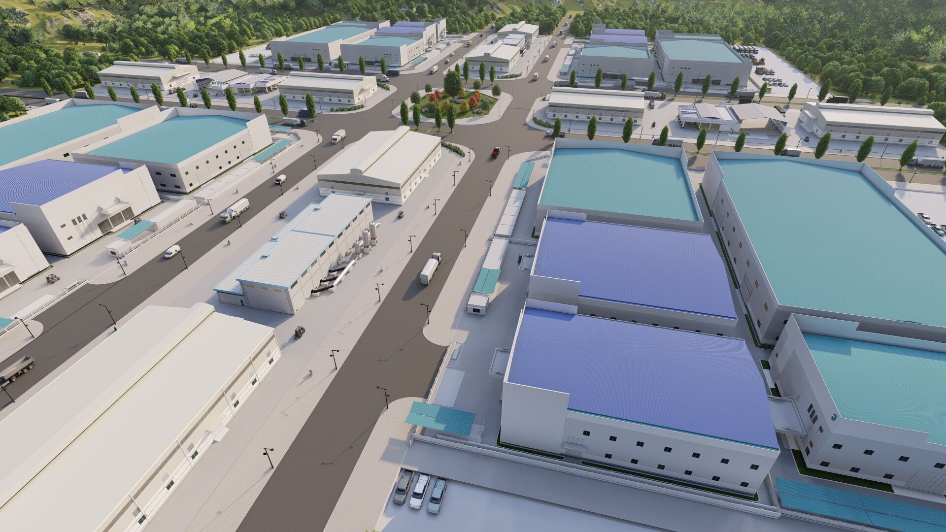 Industrial Factory-Factory building  3D model_2