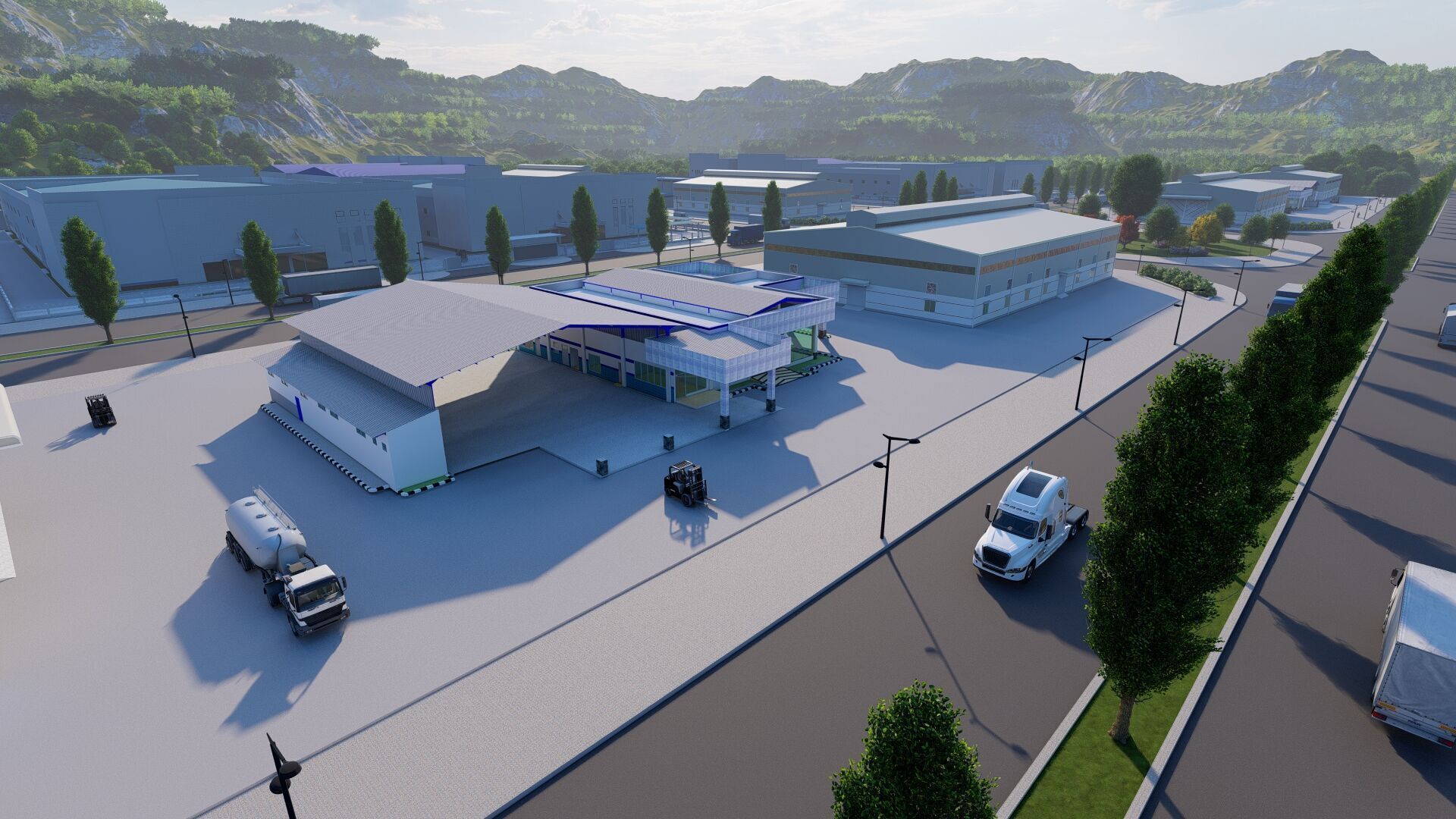 Industrial Factory-Factory building  3D model_11