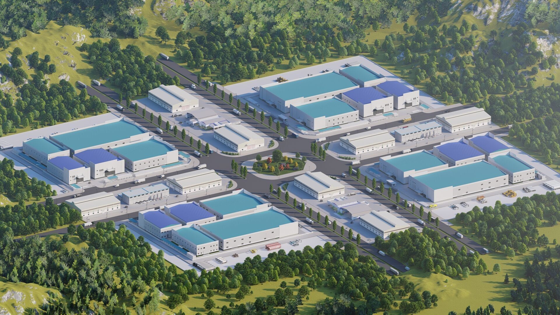 Industrial Factory-Factory building  3D model_12