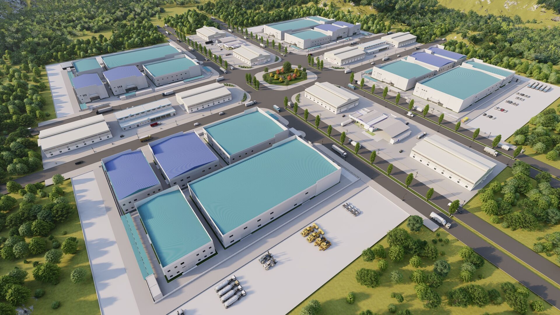 Industrial Factory-Factory building  3D model_23