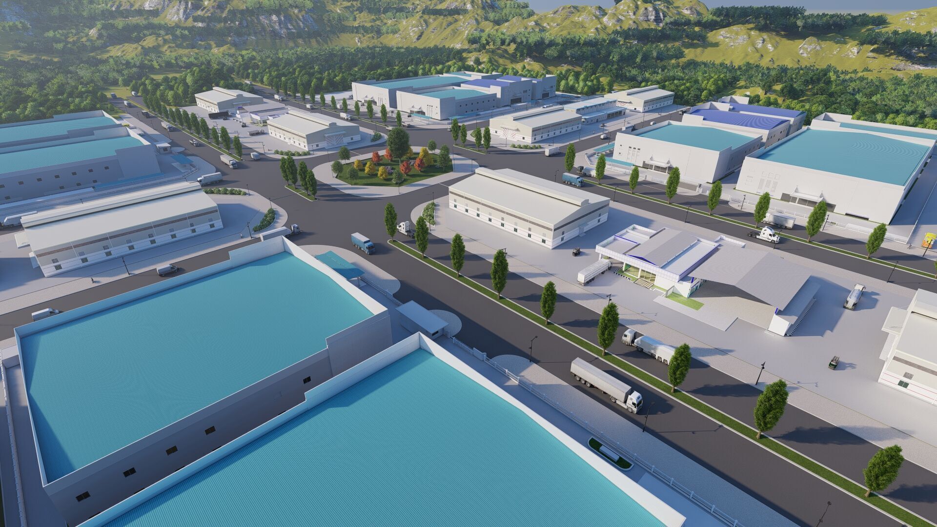 Industrial Factory-Factory building  3D model_8