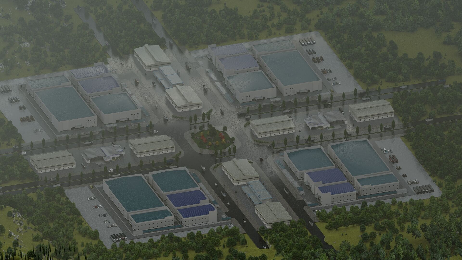 Industrial Factory-Factory building  3D model_7