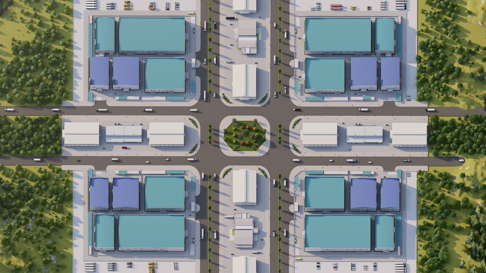 Industrial Factory-Factory building  3D model_28