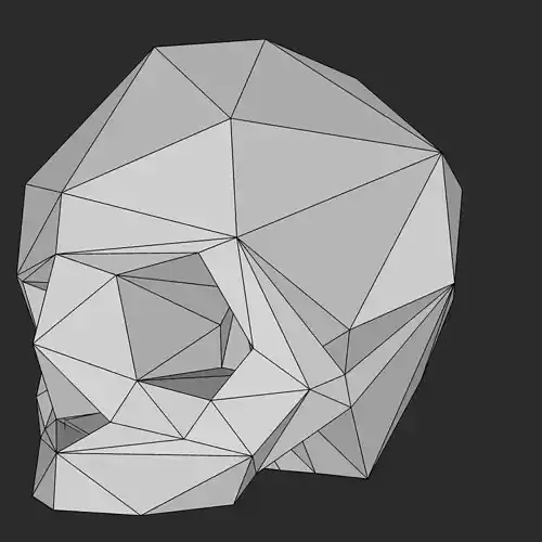 Low Poly Skull