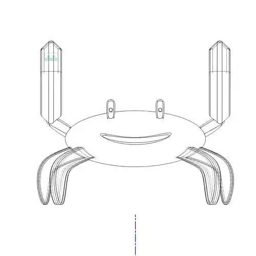 cute crab like pencil holder