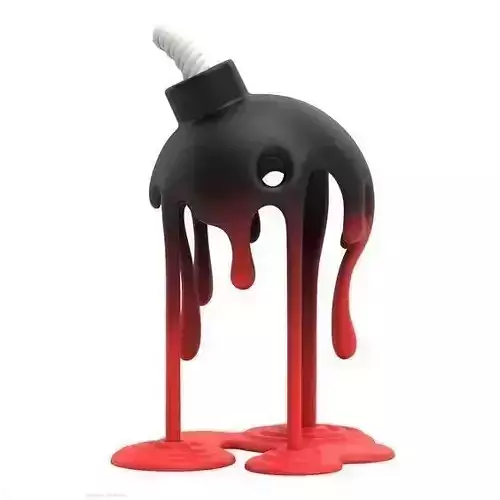 Melting Bomb Figure Fan Art Toy 