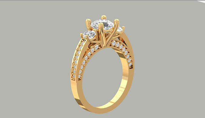 ledish ring 3D print model