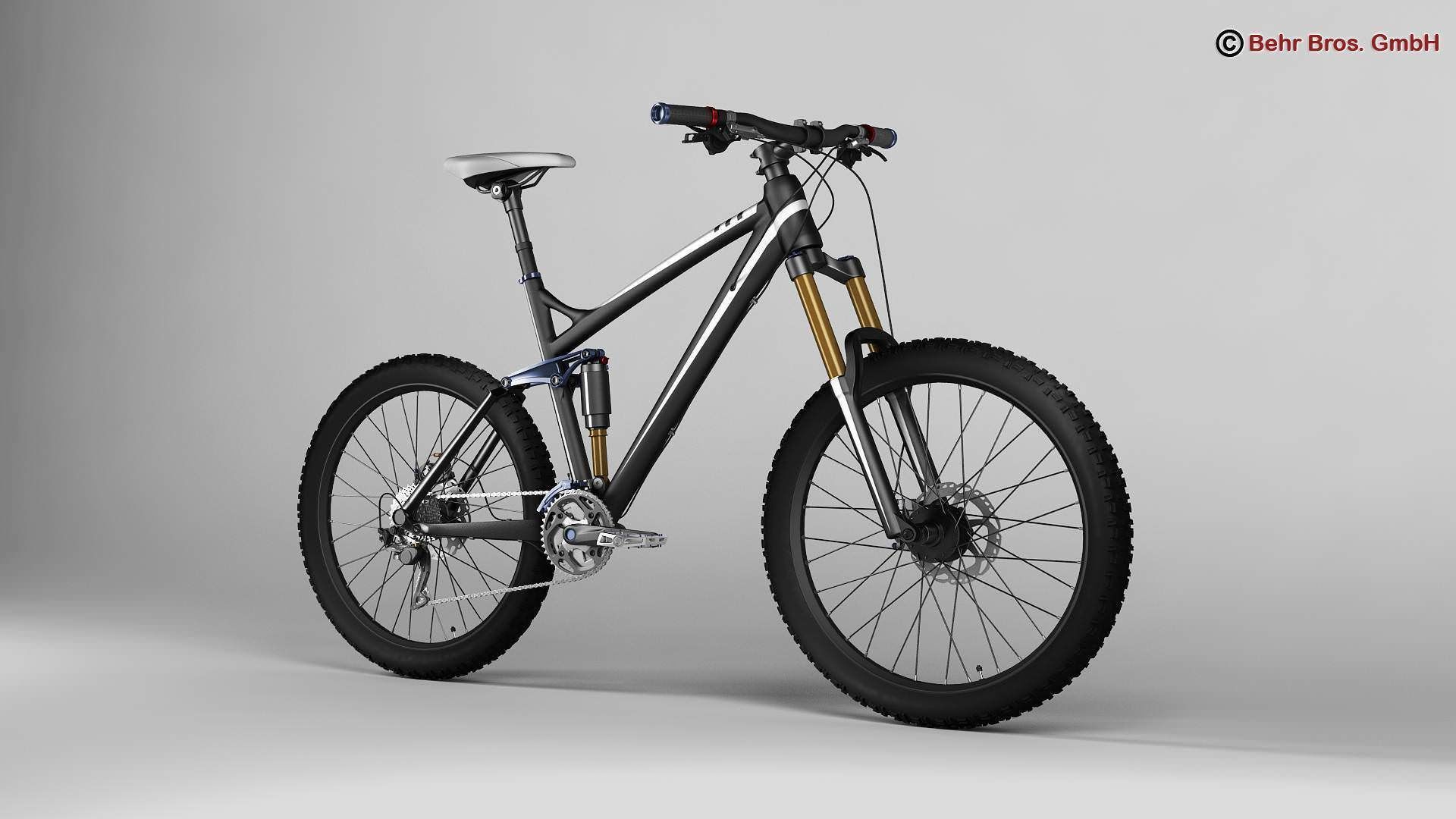 Generic Mountain Bike 3D model_1