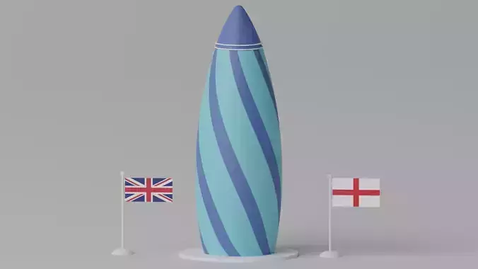 The Gherkin 30 St Mary Axe London 3D model