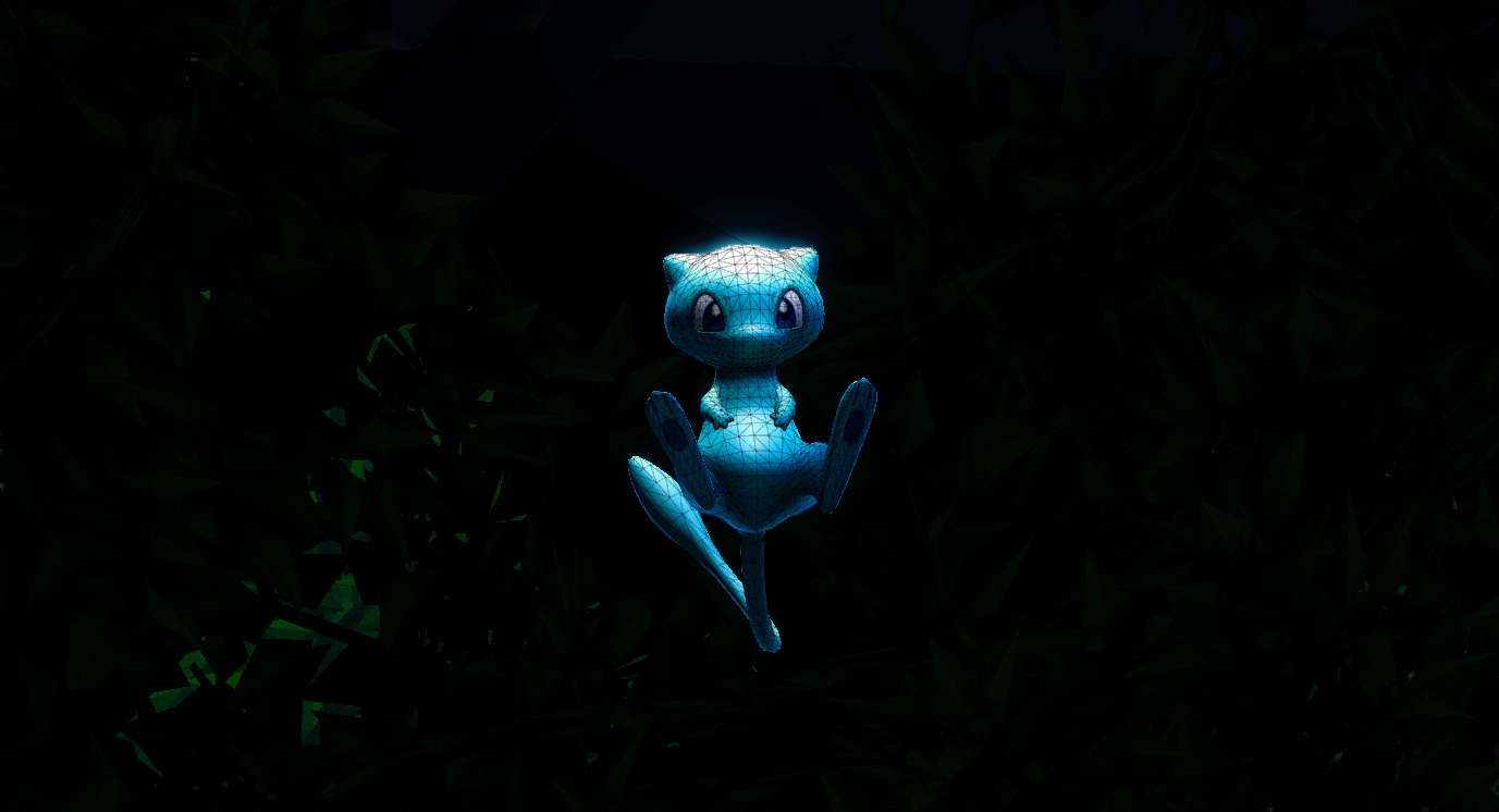 Mew-Animated Low-poly 3D model_5