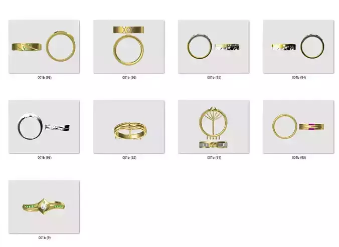 set ring 3D print model