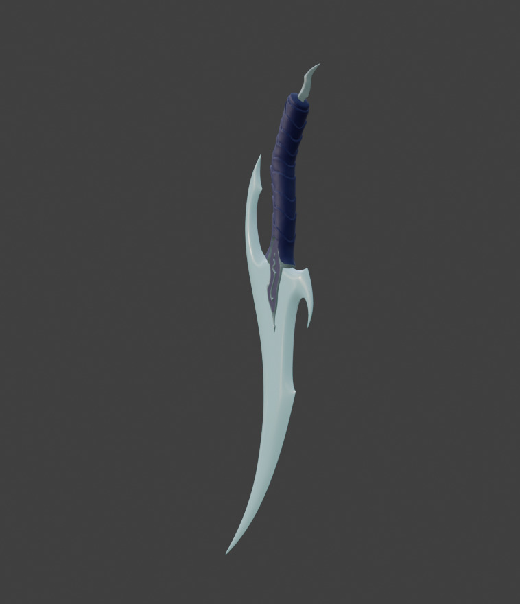 Baruka Dagger 3D print model_3