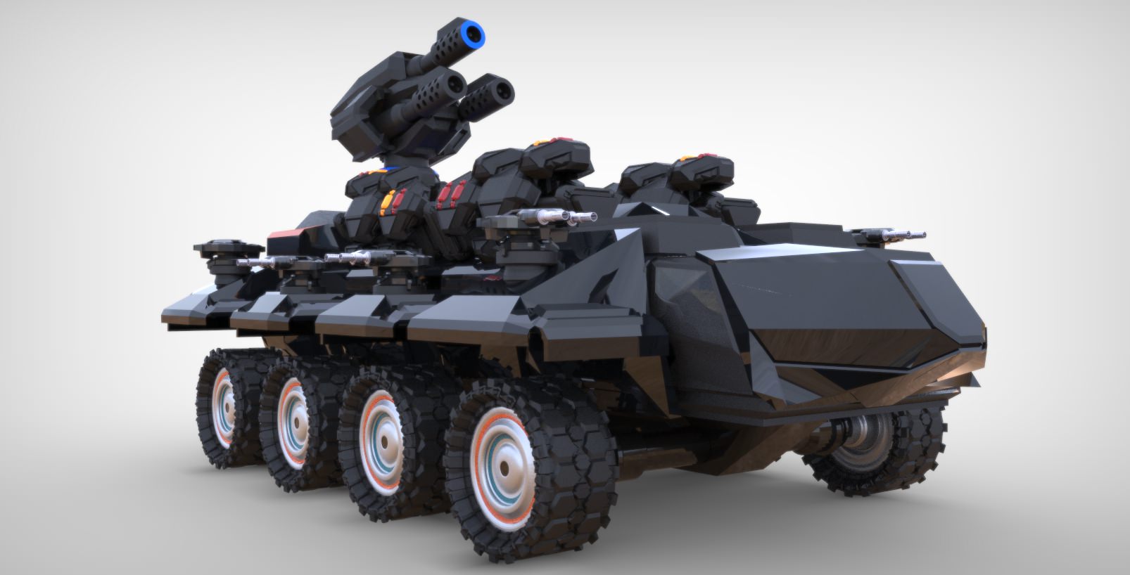 PG Behemoth Rail Gun 3D model_2