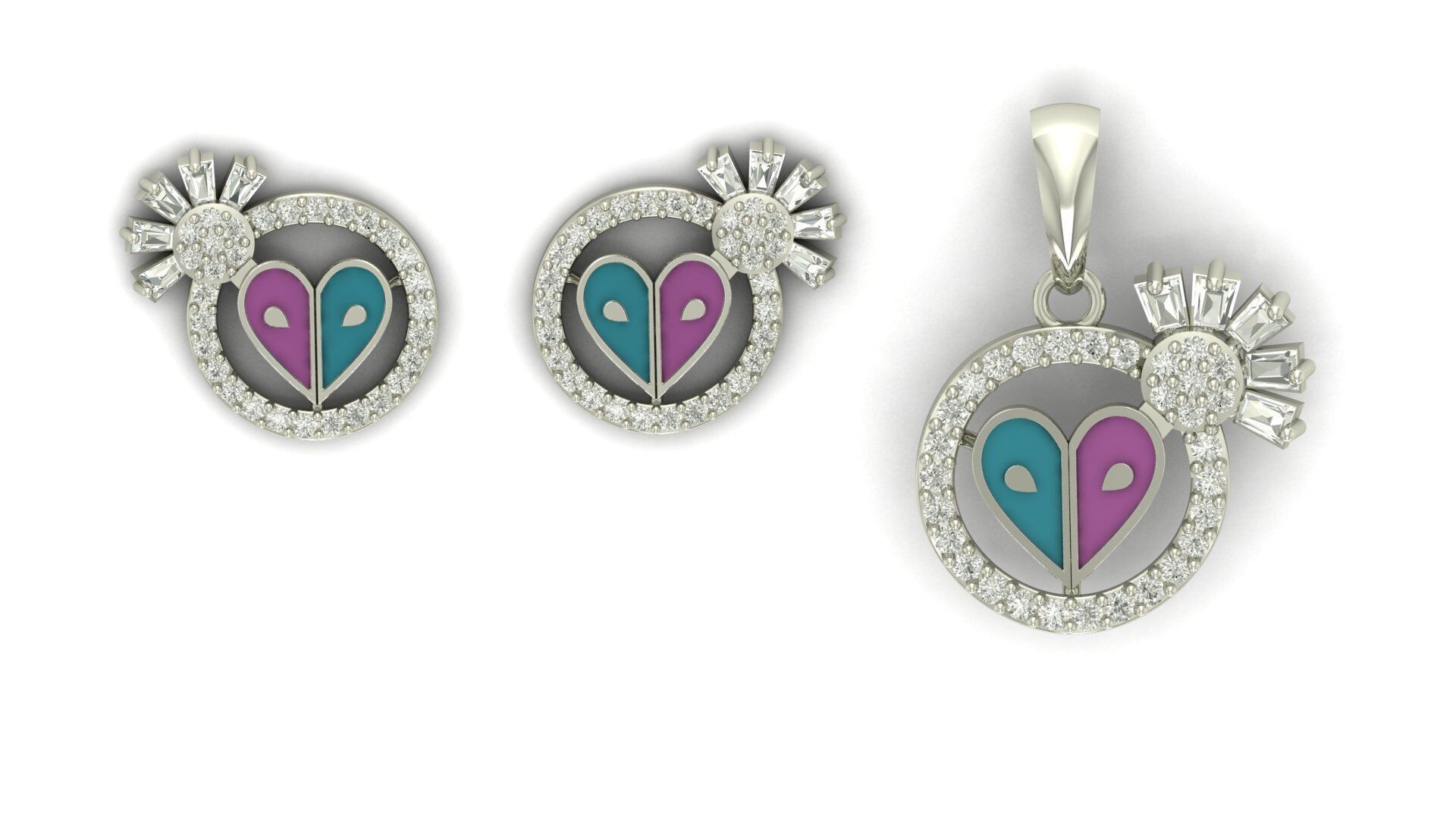 Pendant Necklace 3D print model_5