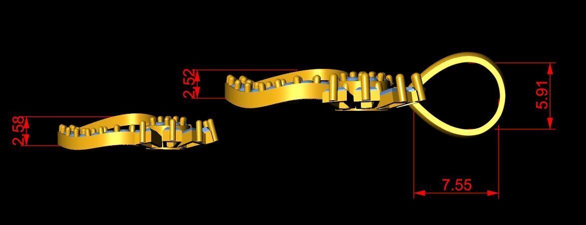 Pendant Necklace 3D print model_7