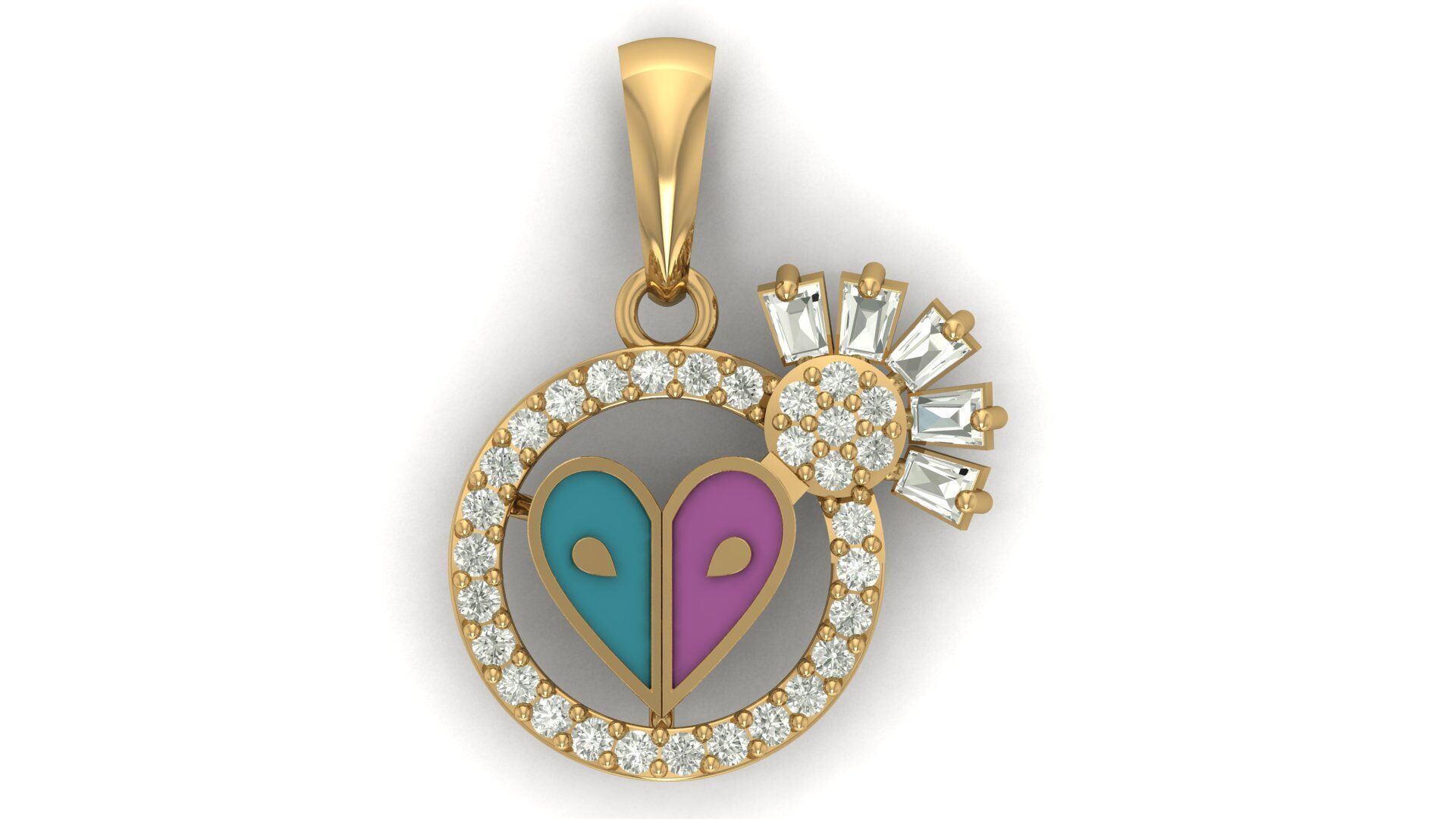 Pendant Necklace 3D print model_15