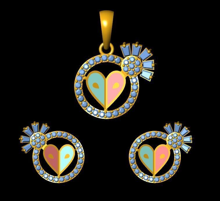 Pendant Necklace 3D print model_10