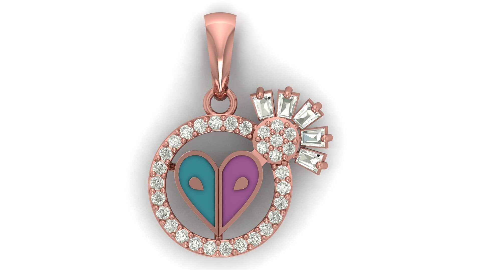 Pendant Necklace 3D print model_16