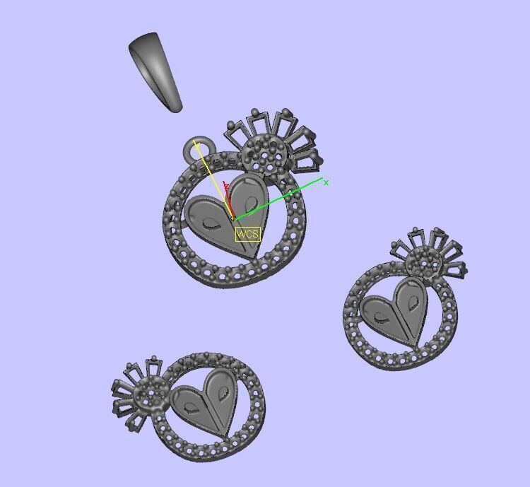 Pendant Necklace 3D print model_13