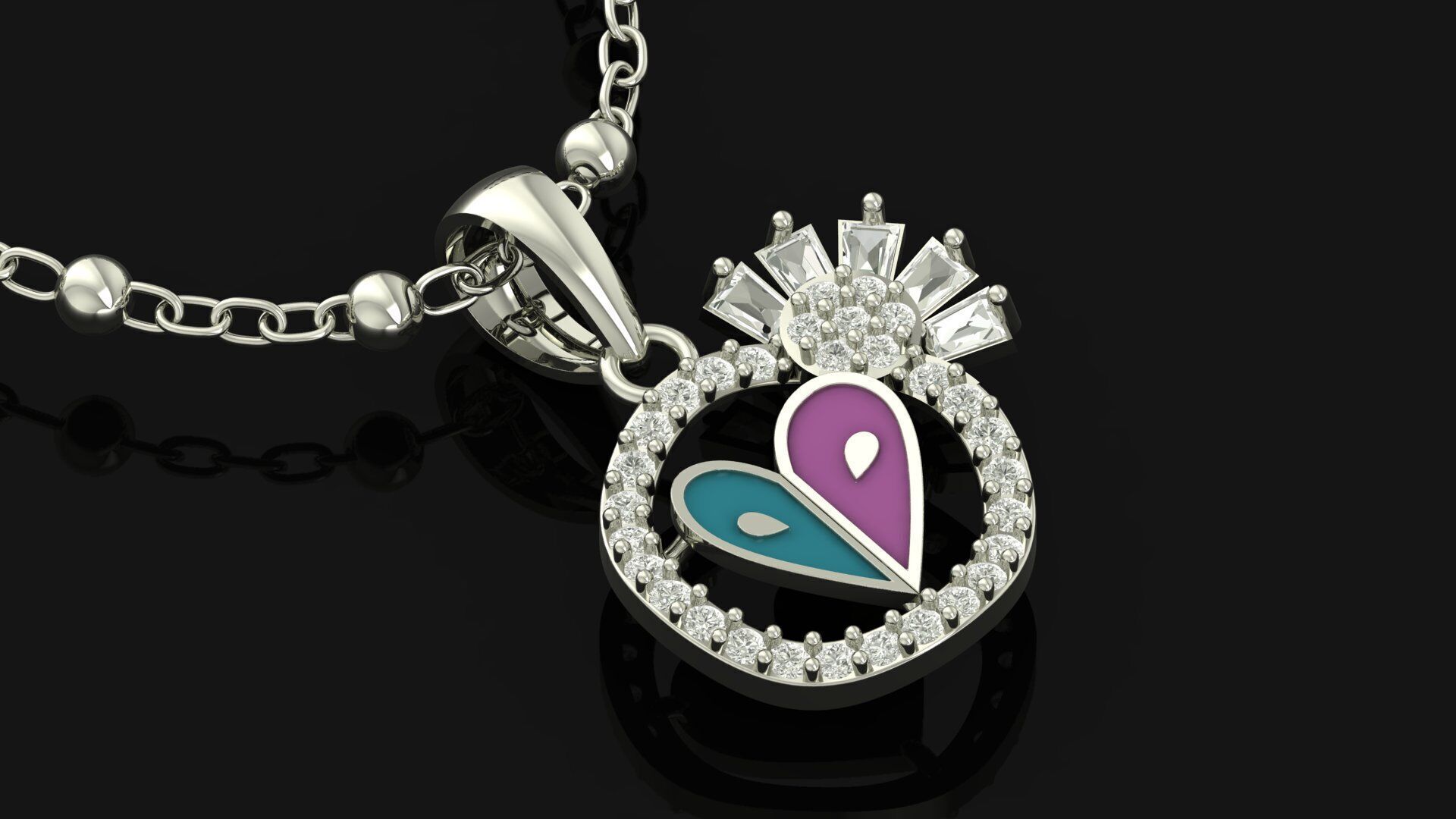 Pendant Necklace 3D print model_22