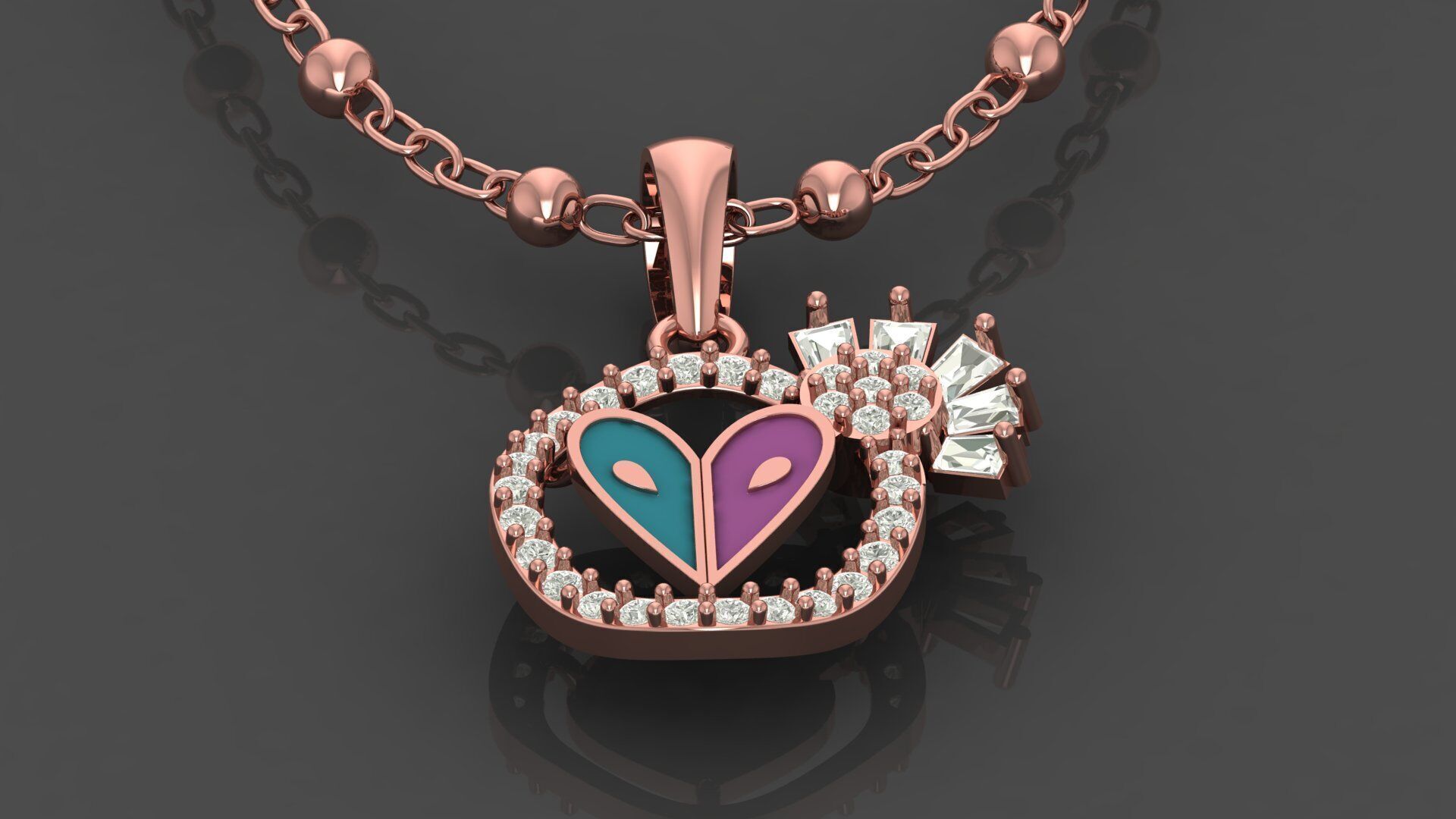 Pendant Necklace 3D print model_24