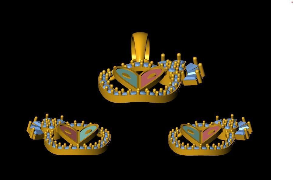 Pendant Necklace 3D print model_8