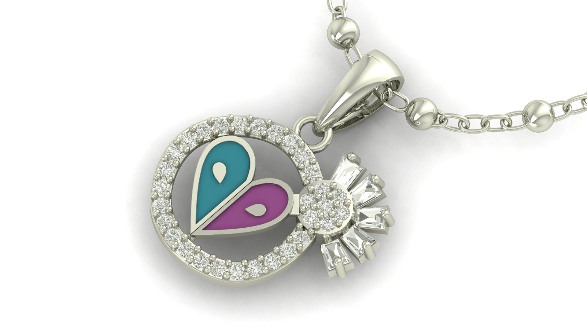 Pendant Necklace 3D print model_1